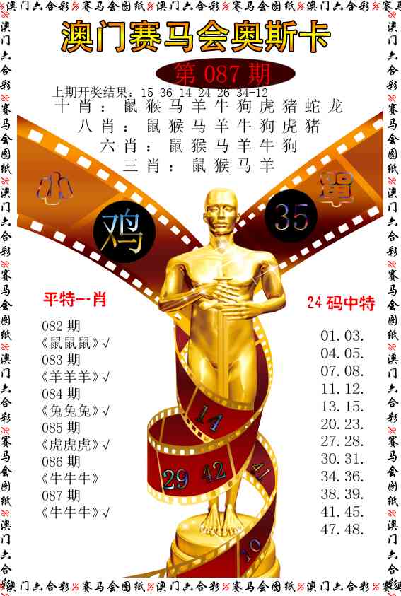 087期新奥斯卡[图]